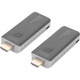 Digitus Wireless Video Extender HDMI > HDMI, 50 Meter, HDMI Verlängerung schwarz/silber, Sendeeinheit + Empfängereinheit