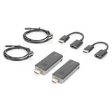 Digitus Wireless Video Extender HDMI > HDMI, 50 Meter, HDMI Verlängerung schwarz/silber, Sendeeinheit + Empfängereinheit