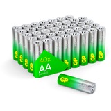 GP Batteries GP Super Alkaline Batterie AA Mignon, LR06, 1,5Volt 40 Stück Vorratspack, mit neuer G-Tech Technologie
