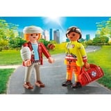 PLAYMOBIL 71506 DuoPack Sanitäterin mit Patient, Konstruktionsspielzeug 