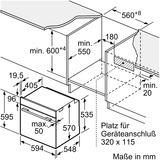 Bosch HND271AS63, Herdset schwarz/edelstahl, 60 cm