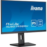 iiyama ProLite XUB2793QSU-B7, LED-Monitor 68.7 cm (27 Zoll), schwarz (matt), WQHD, IPS, Ergonomischer, höhenverstellbarer Standfuß, 100Hz Panel