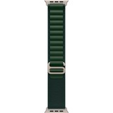 Apple 49 mm Alpine Loop, Uhrenarmband dunkelgrün/titan, Größe S