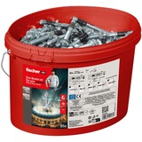 fischer Bolzenanker FAZ II Plus 12/20 im Eimer, Dübel silber, 80 Stück, galvanisch verzinkt