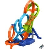 Hot Wheels Hot Wheels 4 Loopings Crash Gefahr Trackset, Rennbahn 