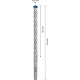 Bosch Expert Hammerbohrer SDS-plus-7X, Ø 12mm, 10 Stück Arbeitslänge 150mm