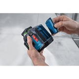 Bosch Linienlaser GLL 80-33 G Professional blau/schwarz, Li-Ion-Akku 3,0Ah, grüne Laserlinien, inkl. Universalhalter LB 10, Deckenklemme DK 20