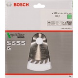 Bosch Kreissägeblatt Optiline Wood, Ø 130mm, 30Z Bohrung 20mm, für Handkreissägen