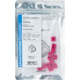 SMARTKEEPER ESSENTIAL RJ45 Port Lock (NL03), Einsteckschloss Farbcode Pink, 12 Stück