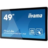 iiyama ProLite TF4939UHSC-B1AG, Public Display schwarz, UltraHD/4K, IPS, Touchscreen