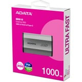 ADATA SD810 1 TB, Externe SSD silber, USB-C 3.2 Gen 2x2 (20 Gbit/s)