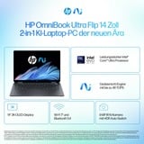 HP OmniBook Ultra Flip 14-fh0079ng, Notebook grau, Intel® Core™ Ultra 7 258V, Intel® Arc™ Graphics, 32 GB LPDDR5X, 2 TB SSD, Windows 11 Home 64-Bit