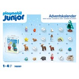 PLAYMOBIL 70297 Junior: Adventskalender Schneeweihnacht, Konstruktionsspielzeug 