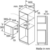 Bosch BFL524MS0 Serie 6, Mikrowelle edelstahl
