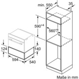 Bosch BIC510NB0 Serie 6, Wärmeschublade schwarz