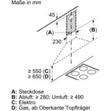 Bosch DWP96BC50 Serie 2, Dunstabzugshaube edelstahl