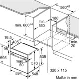Bosch HBA530BR1 Serie 2, Backofen edelstahl