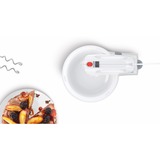 Bosch Handmixer CleverMixx MFQ2600W weiß/rot, 375 Watt, mit Schüssel und Geräteständer