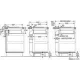 Bosch PKM845F11E Serie 6, Autarkes Kochfeld schwarz/edelstahl, mit integriertem Dunstabzug