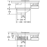 Bosch PKM845F11E Serie | 6, Autarkes Kochfeld schwarz/edelstahl, mit integriertem Dunstabzug