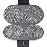 Cloer Doppel-Waffeleisen 1329 silber/schwarz, 1.200 Watt