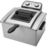 ProfiCook Doppelfritteuse PC-FR 1038 edelstahl, 3.000 Watt, Ölbehälter 5 Liter