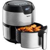 Tefal Heißluftfritteuse Easy Fry Deluxe edelstahl/schwarz, 1.400 Watt, Korb 4,2 Liter