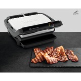 Tefal OptiGrill Elite GC750D, Kontaktgrill silber/schwarz, 2.000 Watt