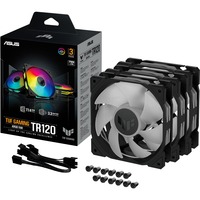 ASUS TUF GAMING TR120 ARGB, Gehäuselüfter schwarz/transparent, 3er Pack, 120 mm