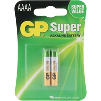 GP Batteries GP Super Alkaline Batterie AAAA Mini, LR61, 1,5Volt 2 Stück, AAAA, LR8D425
