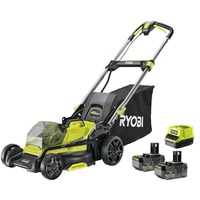 Ryobi ONE+ Akku-Rasenmäher RY18LMX40C-240, 18Volt grün/schwarz, 2x Li-Ionen Akku 4,0Ah