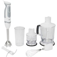 Braun MultiQuick 5 Stabmixer Vario MQ 5245 weiß/grau, 1.000 Watt, mit Eis-Crusher, Zerkleinerer, Schneebesen