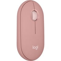 Logitech Pebble Mouse 2 M350s, Maus rosa, Bluetooth, für Windows/macOS/iPadOS/Android/ChromeOS/Linux