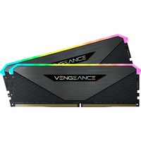 Corsair DIMM 16 GB DDR4-4000 (2x 8 GB) Dual-Kit, Arbeitsspeicher schwarz, CMN16GX4M2Z4000C18, Vengeance RGB RT, INTEL XMP