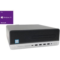 HP ProDesk 600 G3 SFF Generalüberholt, PC-System schwarz, Windows 10 Pro 64-Bit