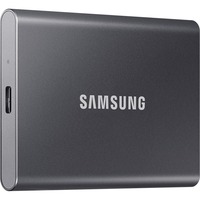 SAMSUNG Portable SSD T7 4 TB, Externe SSD grau, USB-C 3.2 Gen 2 (10 Gbit/s), extern