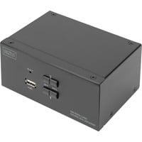 Digitus KVM-Switch DisplayPort 2x 1 schwarz, Dual Display