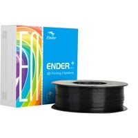 Creality PLA+ Filament Black, 3D-Filament schwarz, 1 kg, 1,75 mm, auf Rolle