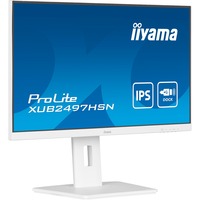 iiyama ProLite XUB2497HSN-W2, LED-Monitor 60.5 cm (23.8 Zoll), weiß (matt), FullHD, IPS, USB-C, RJ-45, 100Hz Panel