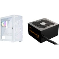 Enermax MarbleShell MS31 RGB + Cyberbron III 750W, Tower-Gehäuse weiß, Bundle Gehäuse + Netzteil verschraubt