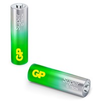 GP Batteries GP Super Alkaline Batterie AA Mignon, LR06, 1,5Volt 2 Stück, mit neuer G-Tech Technologie