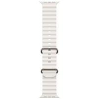 Apple 49 mm Ocean Armband, Uhrenarmband weiß/titan