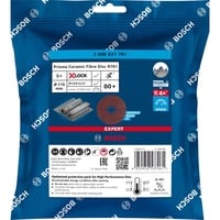 Bosch X-LOCK Expert R781 Prisma Ceramic Fiberschleifscheibe, Ø 115mm, K80 5 Stück, Bohrung 22,23mm