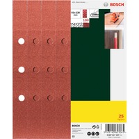 Bosch Schleifblatt 93 x 230mm, K180 25 Stück, für Schwingschleifer AEH, Black+Decker