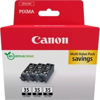 Canon Tinte Dreierpack schwarz PGI-35BK 