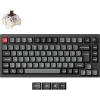 Keychron Lemokey P1 Pro, Gaming-Tastatur schwarz/grau, DE-Layout, Keychron Super Brown, Hot-Swap, Aluminiumrahmen, RGB