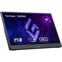 ViewSonic VX1654, Gaming-Monitor 39.6 cm (16 Zoll), schwarz, FullHD, IPS, USB-C, 144Hz Panel