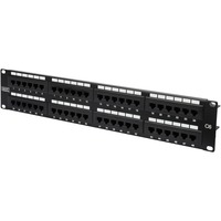 Digitus Patchpanel DN-91648U schwarz, 19", Cat.6 UTP