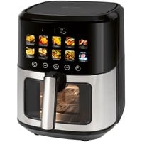 ProfiCook Heißluftfritteuse PC-FR 1286 H schwarz/edelstahl, 1.700 Watt, Korb 6,5 Liter