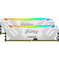 Kingston FURY DIMM 32 GB DDR5-6800 (2x 16 GB) Dual-Kit, Arbeitsspeicher weiß, KF568C36RWAK2-32, Renegade RGB, INTEL XMP